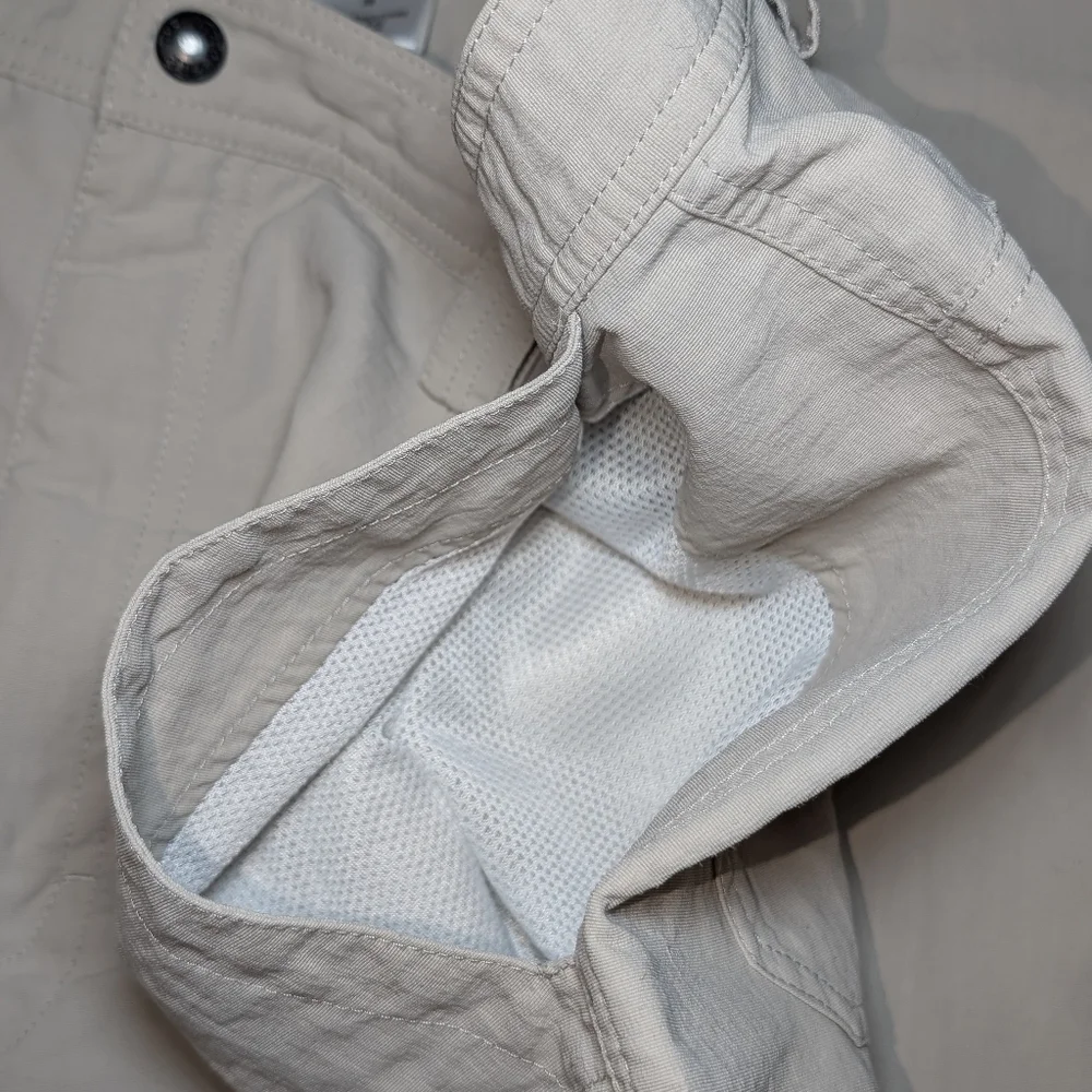 The North Face Men's 38x32 Nylon Tan Cargo Pants Lightweight Hiking Fishing